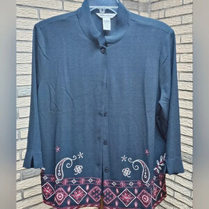Draper's & Damon's Dress Shirt Sz XL Beautiful